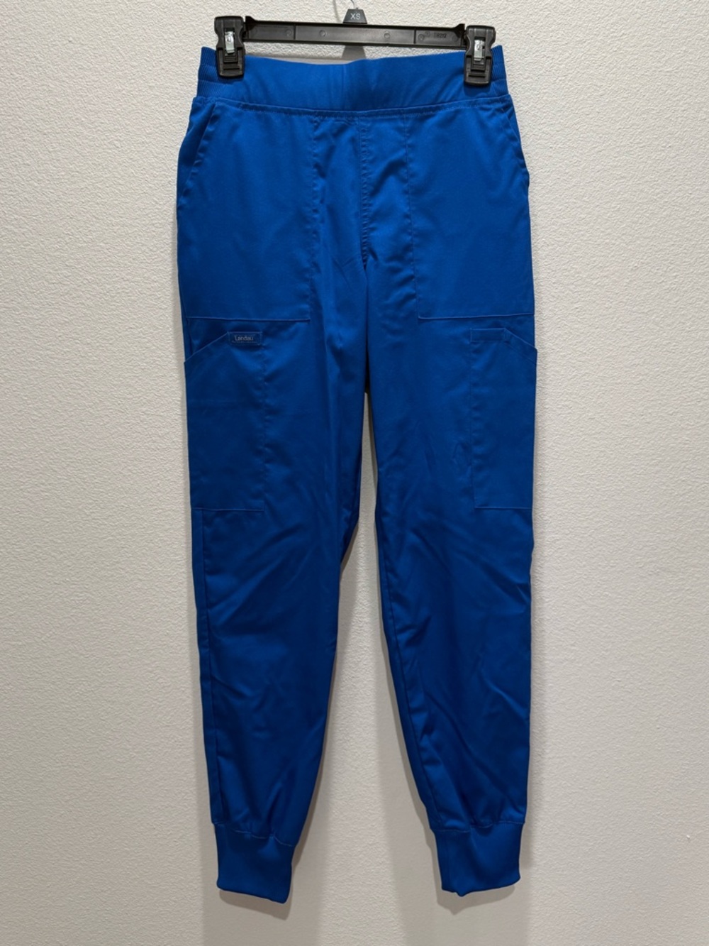 Landau 6-Pocket Elastic Waistband Cargo Jogger XS Petite Royal Blue